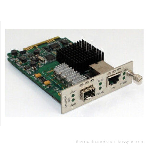 10G Manageable Media Converter Fiber Media Converter Card with RJ45